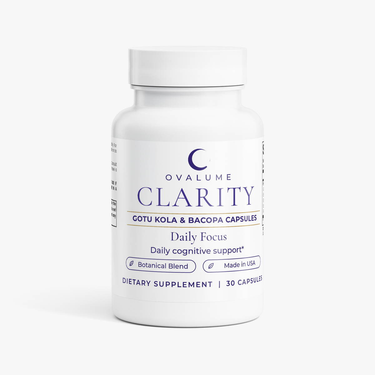 OVALUME CLARITY – Gotu Kola & Bacopa Capsules