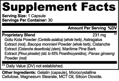 OVALUME CLARITY – Gotu Kola & Bacopa Capsules